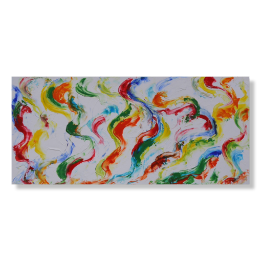 Obraz z kolorowym marmurem
