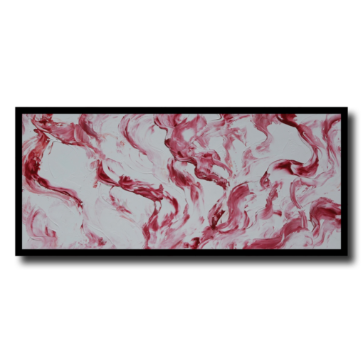 Obraz z czerwonym marmurem z Carrary