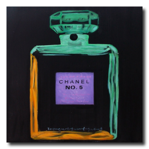 Obraz z butelką Coco Chanel