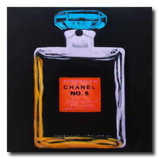 Obraz z butelką Coco Chanel