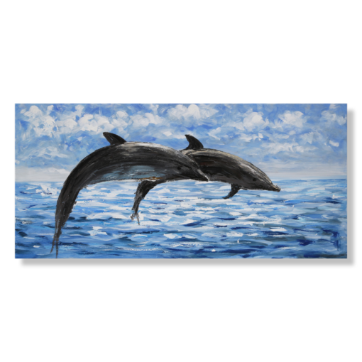 obraz z delfinami