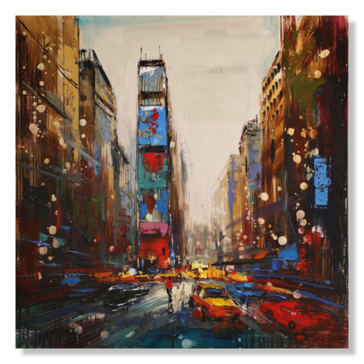 Obraz przedstawiający Times Square w Nowym Jorku