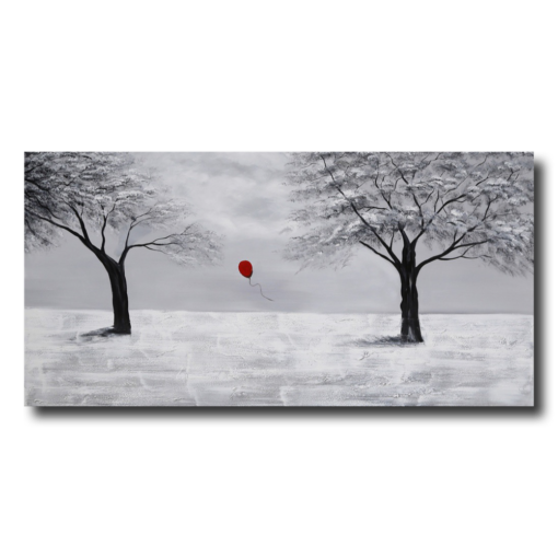 Obraz z czerwonym balonem