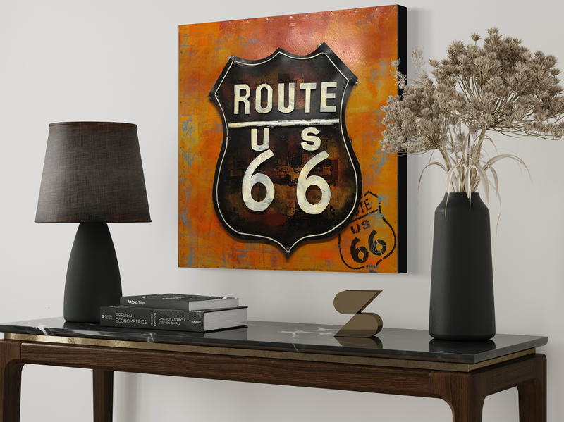Dzieło sztuki z napisem Route 66