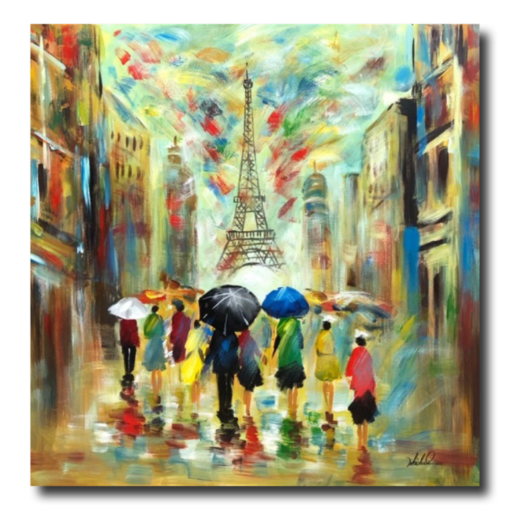 Obraz z motywami z Paryża