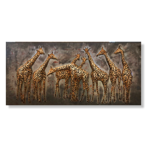 Dzieło sztuki z żyrafami