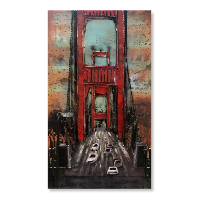 Malowidło przedstawiające most Golden Gate