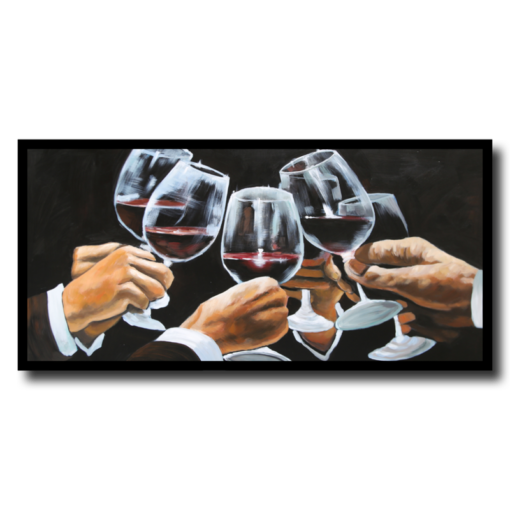 Obraz z kieliszkami do wina