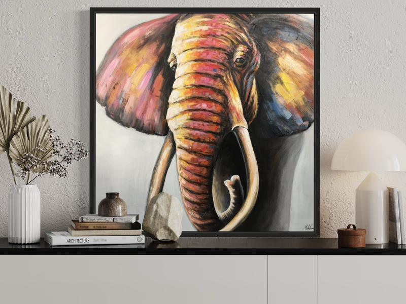 Obraz ze słoniem